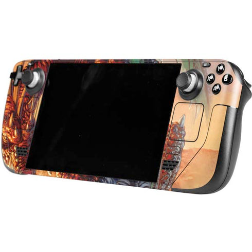 Ed Beard Jr. Bravery Misplaced Dragon and Knight Steam Deck Handheld Gaming Computer Skin